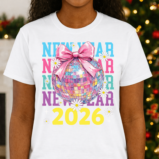 "Happy New Year 2026" – New Years Premade DTF Transfer