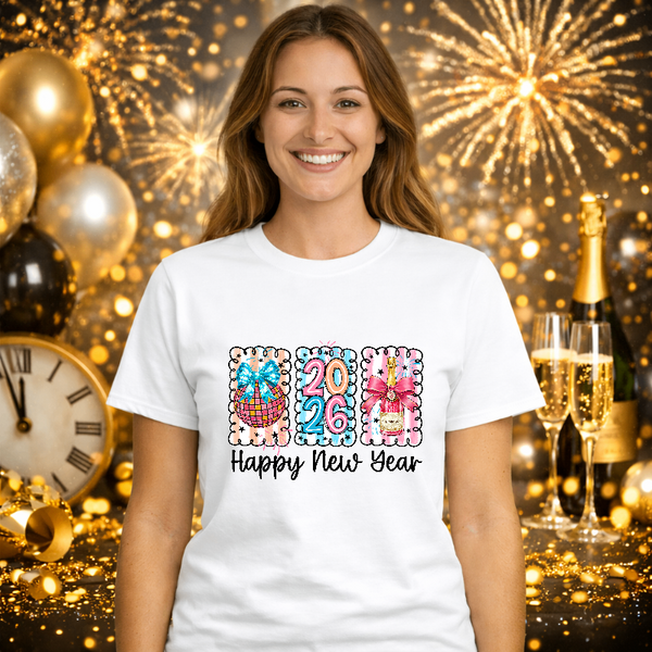HAPPY NEW YEAR – New Years Premade DTF Transfer