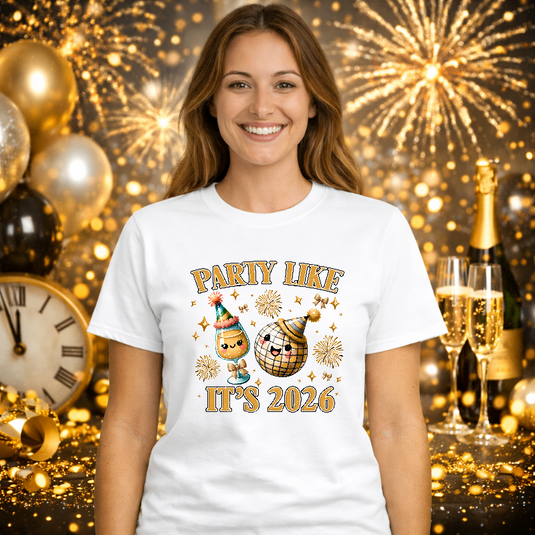 PARTY LIKE IT'S 2026 – New Years Premade DTF Transfer