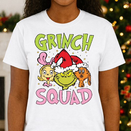 GRINCH SQUAD – Christmas Premade DTF Transfer