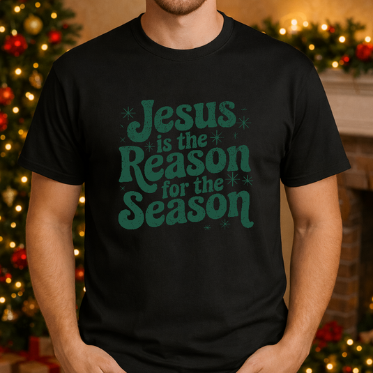 Jesus Is The Reason – Christmas Premade DTF Transfer