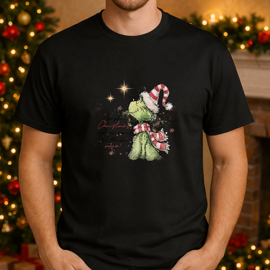 MAYBE CHRISTMAS PERHAPS MEANS A LITTLE BIT MORE – Grinch Christmas Premade DTF Transfer