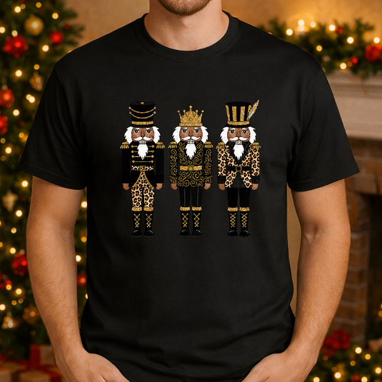 African American Leopard Nutcracker – Christmas Premade DTF Transfer