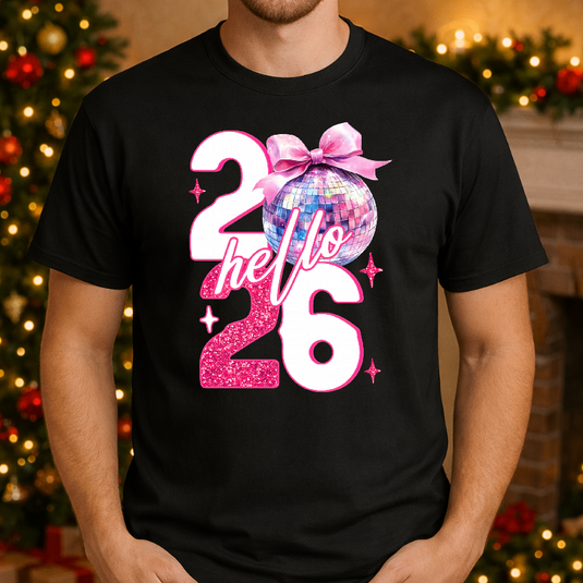 HELLO 2026 HAPPY NEW YEAR – New Years Premade DTF Transfer