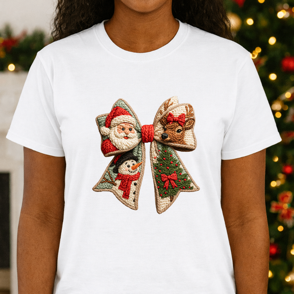 "Merry Christmas" Wreath Berries – Christmas Premade DTF Transfer