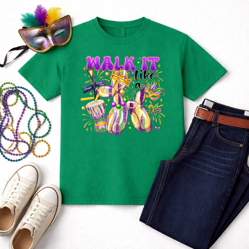 WALK IT LIKE A GATOR – Mardi Gras Premade DTF Transfer
