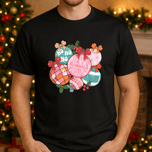 Merry Christmas Ho Ho Ho Ornaments – Christmas Premade DTF Transfer