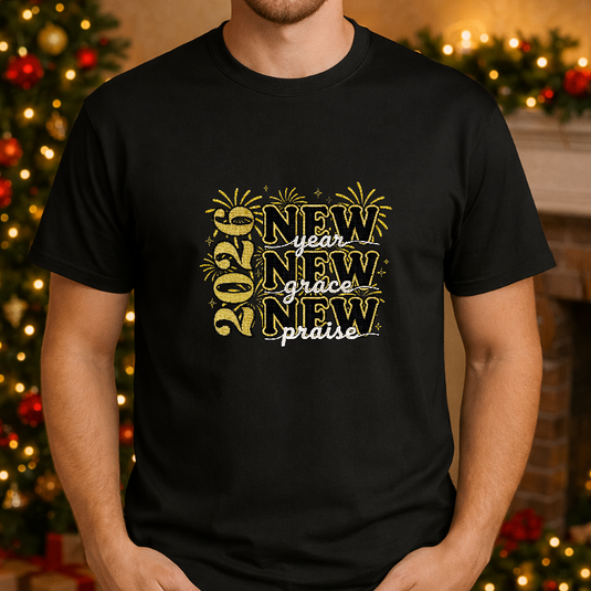 2026 New Year New Grace New Praise – New Years Premade DTF Transfer