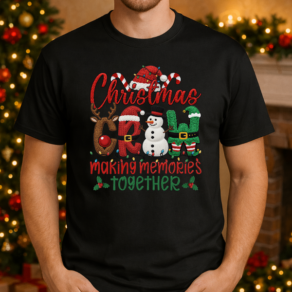 Christmas Crew Candy Cane Design – Christmas Premade DTF Transfer