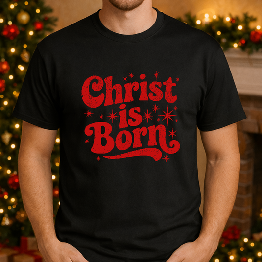 MERRY CHRISTMAS" Stylized Tree – Christmas Premade DTF Transfer