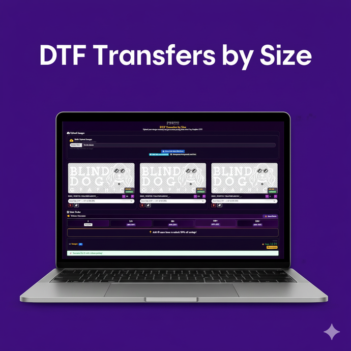 DTF Transfers by Size