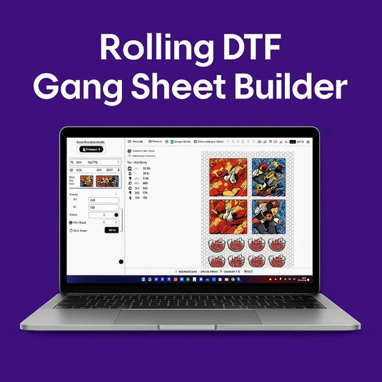 New Auto Rolling DTF Gang Sheet Builder
