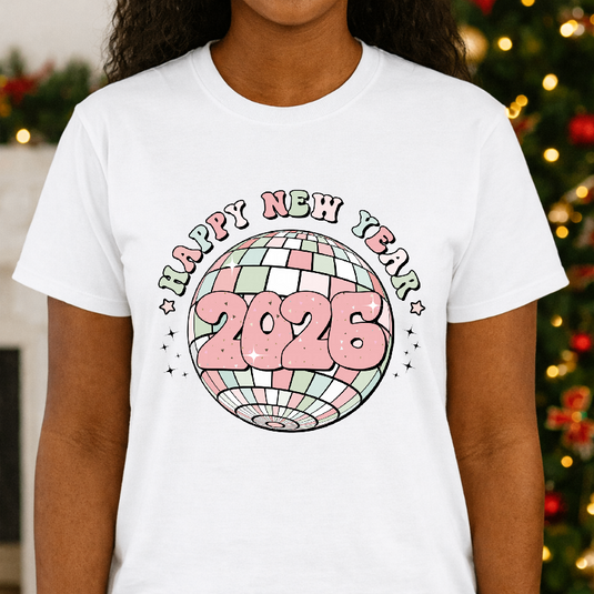 Groovy Happy New Year 2026 – New Years Premade DTF Transfer