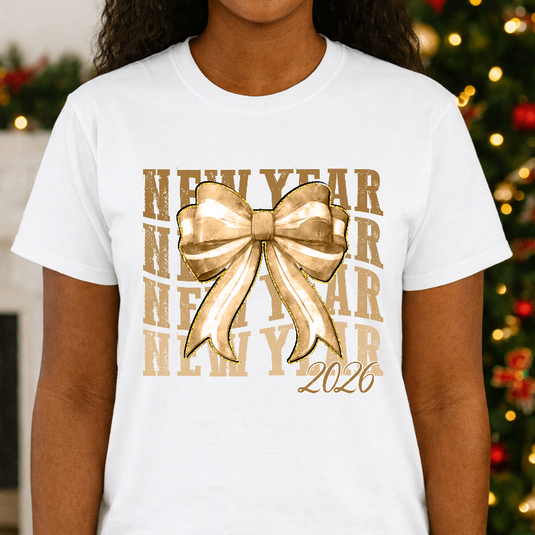 HAPPY NEW YEAR 2026 CHEERS! – New Years Premade DTF Transfer