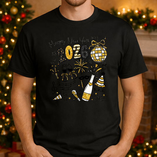 Happy New Year 2026 – New Years Premade DTF Transfer