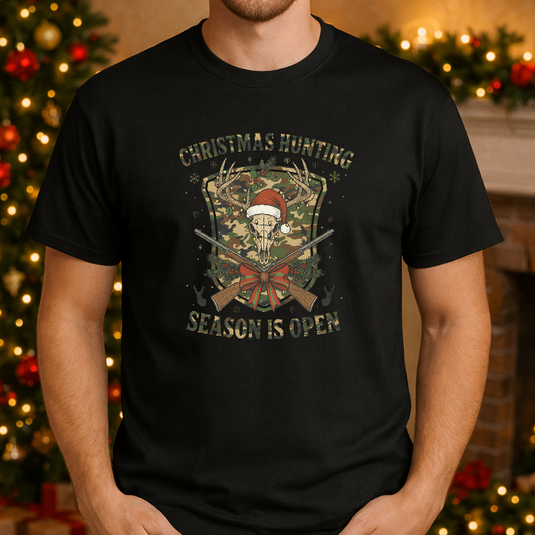 CHRISTMAS HUNTING SEASON IS OPEN – Christmas Premade DTF Transfer