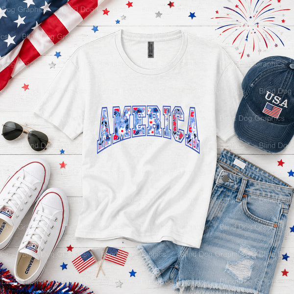 AMERICA EST. 1776 – Fourth Of July DTF Transfer (view 1 of 2) – by Blind Dog Graphics – Premade Transfers – Fourth Of July...