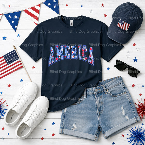 AMERICA EST. 1776 – Fourth Of July DTF Transfer (view 2 of 2) – by Blind Dog Graphics – Premade Transfers – Fourth Of July...