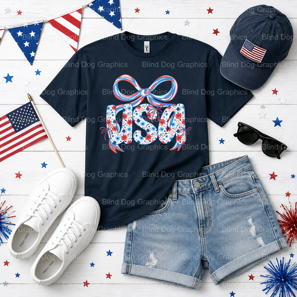 AMERICA – Fourth Of July DTF Transfer (view 2 of 2) – by Blind Dog Graphics – Premade Transfers – Fourth Of July, Patriotic