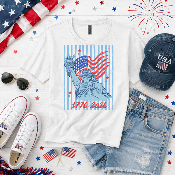 AMERICA THE BEAUTIFUL – Fourth Of July DTF Transfer (view 1 of 2) – by Blind Dog Graphics – Premade Transfers – Fourth Of...