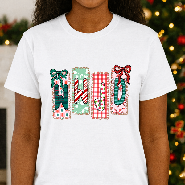 WWJD Preppy Santa Hat – Christmas Premade DTF Transfer