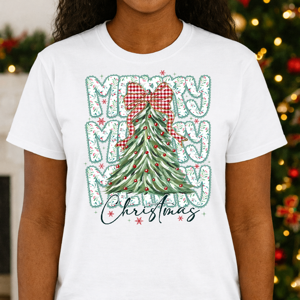 Merry Merry Merry Christmas – Christmas Premade DTF Transfer