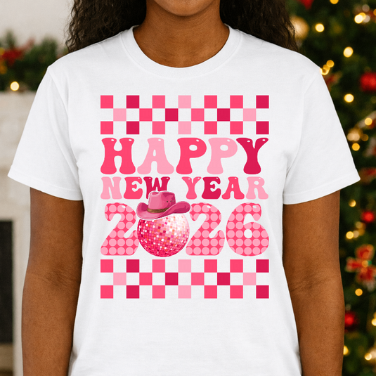 HAPPY NEW YEAR 2026 – New Years Premade DTF Transfer