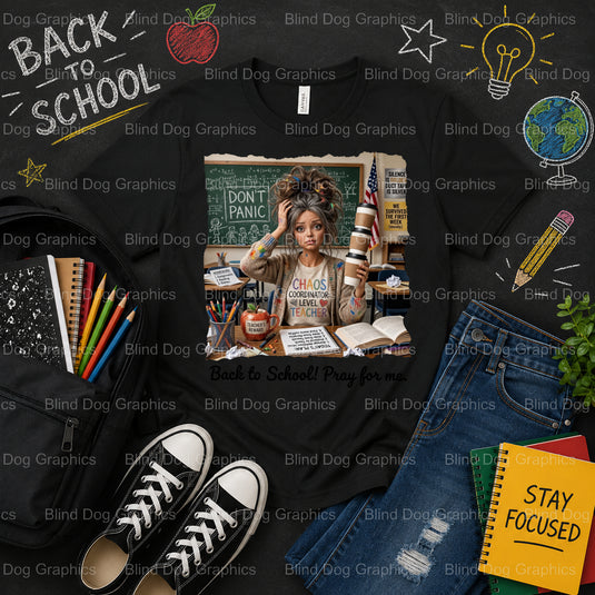 Back to school pray for me – School Premade DTF Transfer (view 1 of 2) – by Blind Dog Graphics – Premade Transfers – Schoo...