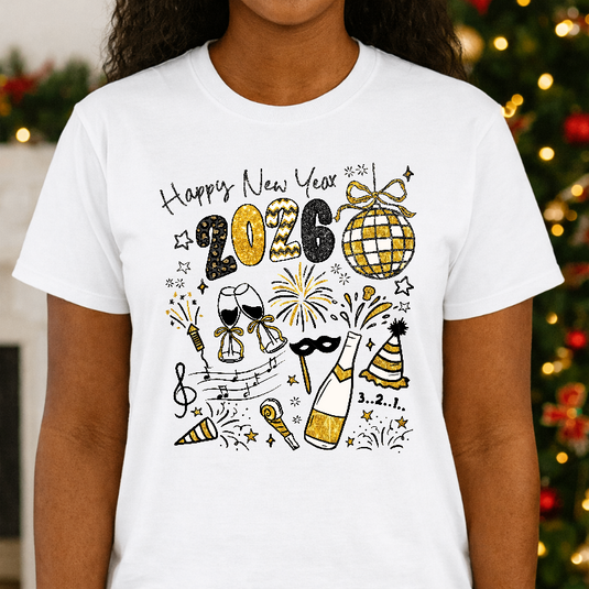 Happy New Year 2026 – New Years Premade DTF Transfer