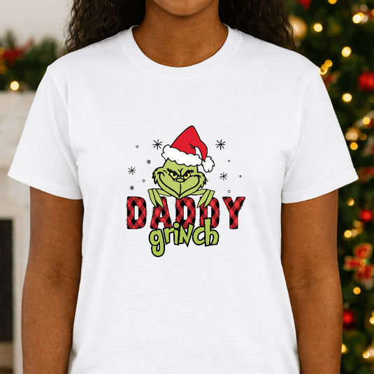 Daddy Grinch – Christmas Premade DTF Transfer