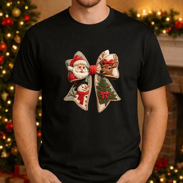 "Merry Christmas" Wreath Berries – Christmas Premade DTF Transfer