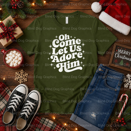 BELIEVE – Christmas Premade DTF Transfer (view 2 of 2) – by Blind Dog Graphics – Premade Transfers – Christmas, Holiday
