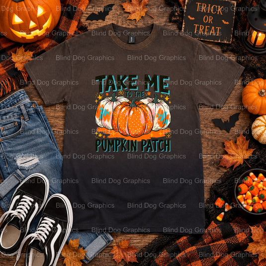 BEWARE OF TRICK OR TREATERS – Halloween Premade DTF Transfer (view 2 of 2) – by Blind Dog Graphics – Premade Transfers – H...