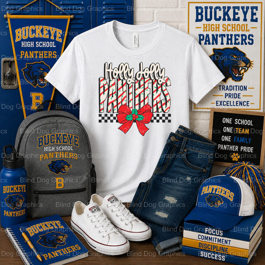 BHS Buckeye High School Distressed Stack – Buckeye High School Premade DTF Transfer (view 1 of 2) – by Blind Dog Graphis –...