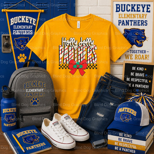 BHS Buckeye High School Distressed Stack – Buckeye High School Premade DTF Transfer (view 2 of 2) – by Blind Dog Graphis –...
