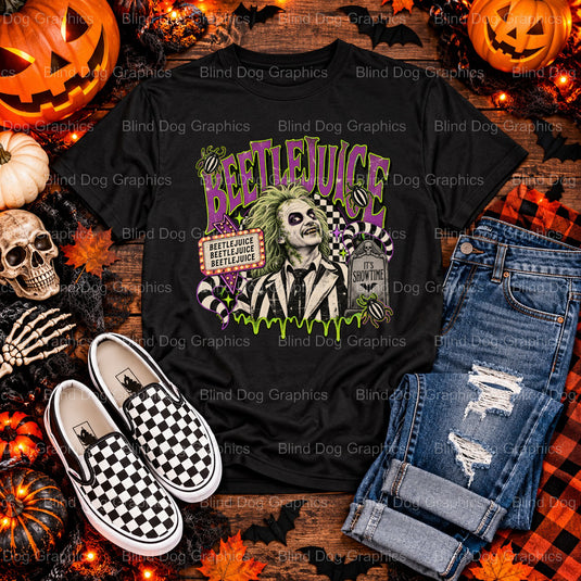 BOO Friendly Ghost – Halloween Premade DTF Transfer (view 1 of 2) – by Blind Dog Graphics – Premade Transfers – Halloween,...