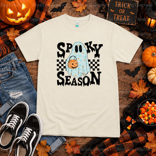 BOO! – Halloween Premade DTF Transfer (view 1 of 2) – by Blind Dog Graphics – Premade Transfers – Halloween, DTF Transfers