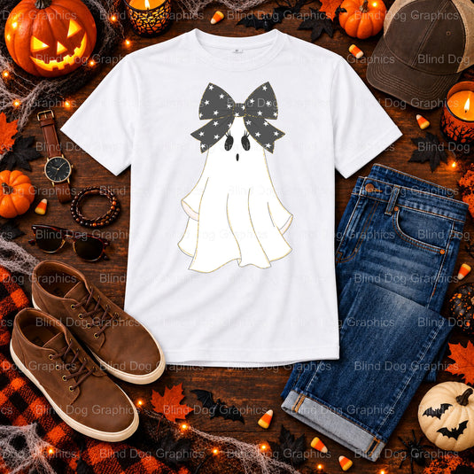 BOO! – Halloween Premade DTF Transfer (view 1 of 2) – by Blind Dog Graphics – Premade Transfers – Halloween, DTF Transfers
