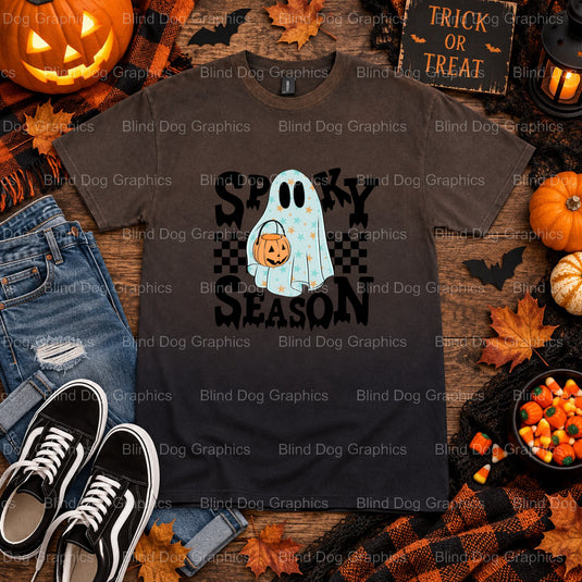 BOO! – Halloween Premade DTF Transfer (view 2 of 2) – by Blind Dog Graphics – Premade Transfers – Halloween, DTF Transfers