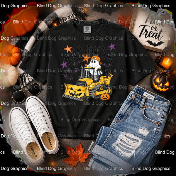 BOO – Halloween Premade DTF Transfer (view 2 of 2) – by Blind Dog Graphics – Premade Transfers – Halloween, DTF Transfers