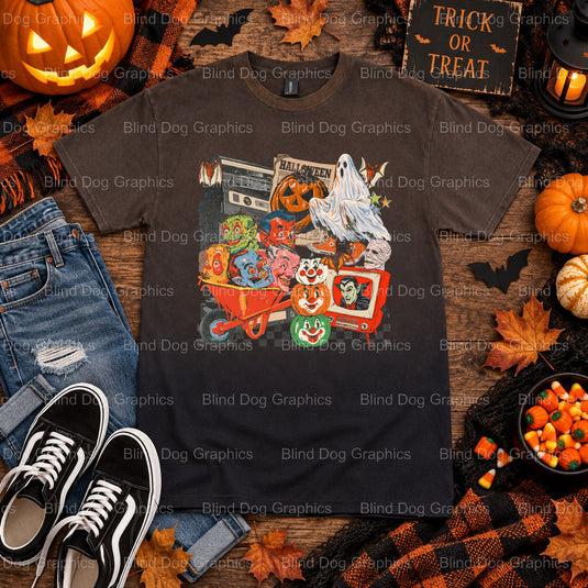 BOO – Halloween Premade DTF Transfer (view 2 of 2) – by Blind Dog Graphics – Premade Transfers – Halloween, DTF Transfers