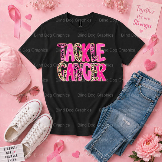 BREAST CANCER MESSING WITH THE WRONG GIRL - Breast Cancer Awareness DTF Transfer Premade DTF Transfer (view 1 of 3) – by B...