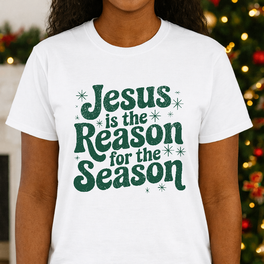 Jesus Is The Reason – Christmas Premade DTF Transfer