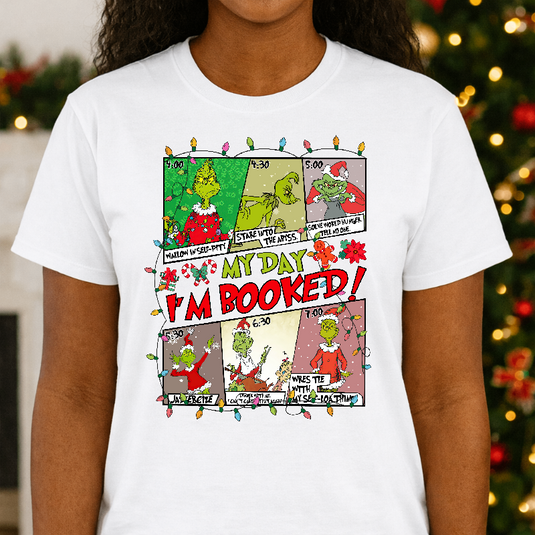 I'M BOOKED CHRISTMAS – Christmas Premade DTF Transfer