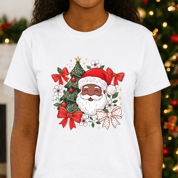 Black Santa Claus – Christmas Premade DTF Transfer