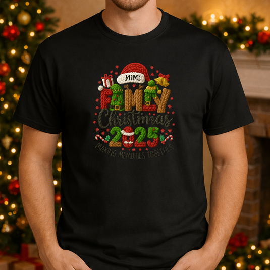 FAMILY CHRISTMAS 2025 MIMI – Christmas Premade DTF Transfer