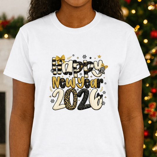 HAPPY NEW YEAR 2026 – New Years Premade DTF Transfer