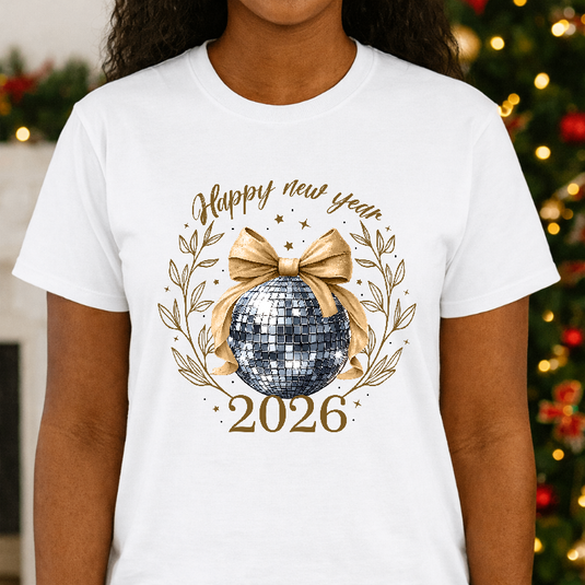 HAPPY NEW YEAR 2026 – New Years Premade DTF Transfer