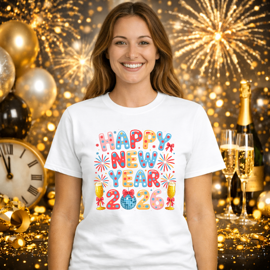 Happy New Year 2026 – New Years Premade DTF Transfer