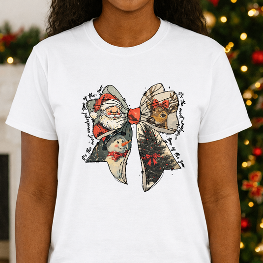 Merry Christmas Red Truck with Tree – Christmas Premade DTF Transfer